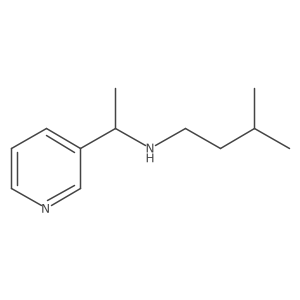 (3-Methylbutyl)[1-(pyridin-3-YL)ethyl]amine Structure