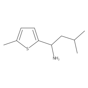 3-Methyl-1-(5-methylthiophen-2-yl)butan-1-amine结构式