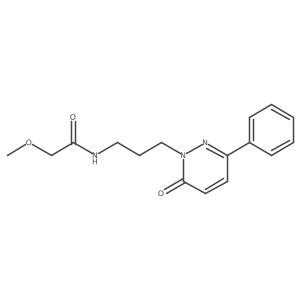 2-methoxy-N-(3-(6-oxo-3-phenylpyridazin-1(6H)-yl)propyl)acetamide Structure
