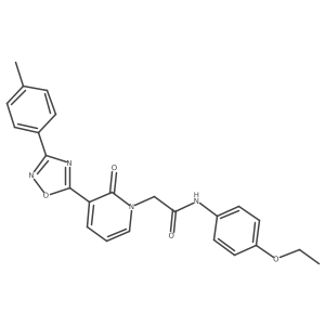 N-(4-ethoxyphenyl)-2-(2-oxo-3-(3-(p-tolyl)-1,2,4-oxadiazol-5-yl)pyridin-1(2H)-yl)acetamide结构式