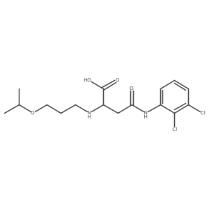 4-((2,3-Dichlorophenyl)amino)-2-((3-isopropoxypropyl)amino)-4-oxobutanoic acid Structure
