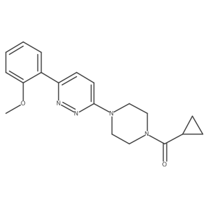 3-(4-Cyclopropanecarbonylpiperazin-1-yl)-6-(2-methoxyphenyl)pyridazine结构式