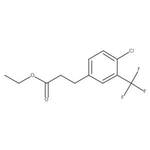 Ethyl 3-(4'-chloro-3'-(trifluoromethyl)phenyl)propionate Structure