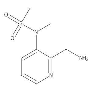 N-(2-(Aminomethyl)pyridin-3-yl)-N-methylmethanesulfonamide结构式