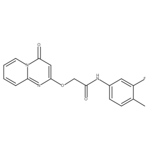N-(3-fluoro-4-methylphenyl)-2-((4-oxo-4H-pyrido[1,2-a]pyrimidin-2-yl)oxy)acetamide Structure