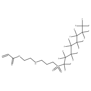 2-[[3-[(Perfluorooctyl)sulfonyl]propyl]amino]ethyl-2-propenoate Structure