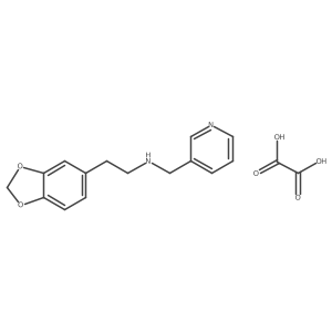 (2-Benzo[1,3]dioxol-5-yl-ethyl)pyridin-3-yl-methylamine oxalate Structure