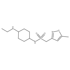 3-Isoxazolemethanesulfonamide, N-[4-(ethylamino)cyclohexyl]-5-methyl- Structure