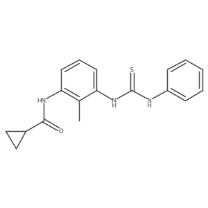N-[2-Methyl-3-[[(phenylamino)thioxomethyl]amino]phenyl]cyclopropanecarboxamide Structure
