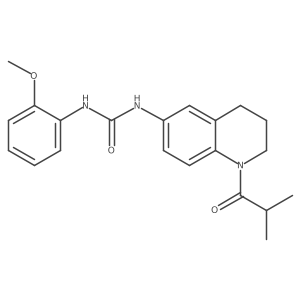1-(1-Isobutyryl-1,2,3,4-tetrahydroquinolin-6-yl)-3-(2-methoxyphenyl)urea Structure