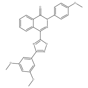 4-[3-(3,5-dimethoxyphenyl)-1,2,4-oxadiazol-5-yl]-2-(4-methoxyphenyl)phthalazin-1(2H)-one结构式