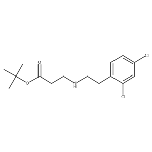tert-Butyl 3-{[2-(2,4-dichlorophenyl)ethyl]amino}propanoate Structure