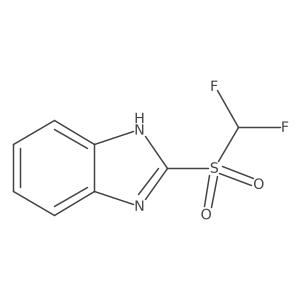 2-(difluoromethylsulfonyl)-1H-benzimidazole结构式