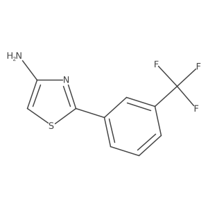 2-(3-(Trifluoromethyl)phenyl)thiazol-4-amine结构式