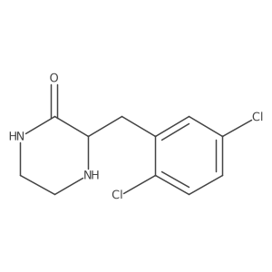3-(2,5-Dichloro-benzyl)-piperazin-2-one结构式