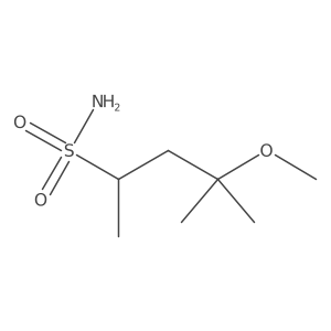 4-Methoxy-4-methylpentane-2-sulfonamide Structure