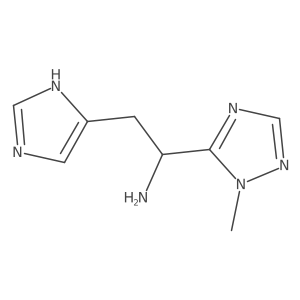 2-(1h-Imidazol-4-yl)-1-(1-methyl-1h-1,2,4-triazol-5-yl)ethan-1-amine Structure