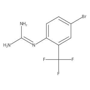 1-[4-Bromo-2-(trifluoromethyl)phenyl]guanidine Structure