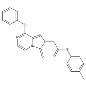 2-(3-oxo-8-phenoxy-[1,2,4]triazolo[4,3-a]pyrazin-2(3H)-yl)-N-(p-tolyl)acetamide Structure
