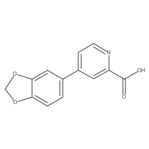 4-(3,4-Methylenedioxyphenyl)picolinic acid结构式