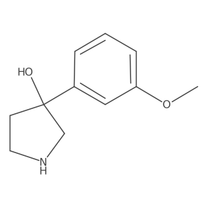 3-(3-Methoxyphenyl)pyrrolidin-3-ol结构式