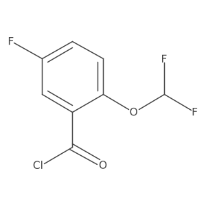 2-(Difluoromethoxy)-5-fluorobenzoyl chloride结构式