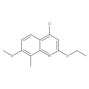 4-Chloro-2-ethoxy-7-methoxy-8-methyl-quinoline结构式