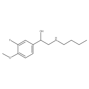 Benzenemethanol, I+/--[(butylamino)methyl]-3-fluoro-4-methoxy- Structure