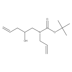 Tert-butyl N-(2-hydroxypent-4-EN-1-YL)-N-(prop-2-EN-1-YL)carbamate结构式