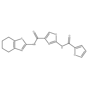 2-(furan-2-carboxamido)-N-(4,5,6,7-tetrahydrobenzo[d]thiazol-2-yl)oxazole-4-carboxamide Structure