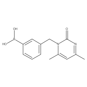 (3-((4,6-Dimethyl-2-oxopyrimidin-1(2H)-yl)methyl)phenyl)boronic acid Structure