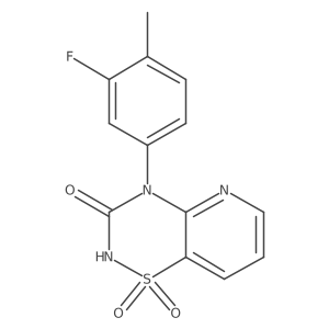 4-(3-fluoro-4-methylphenyl)-2H-pyrido[2,3-e][1,2,4]thiadiazin-3(4H)-one 1,1-dioxide Structure