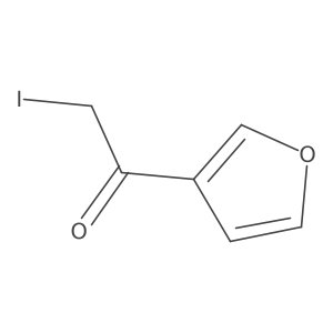 1-(Furan-3-yl)-2-iodoethanone Structure