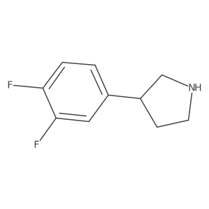 (R)-3-(3,4-Difluorophenyl)pyrrolidine Structure