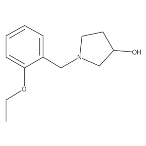 1-[(2-Ethoxyphenyl)methyl]pyrrolidin-3-ol结构式