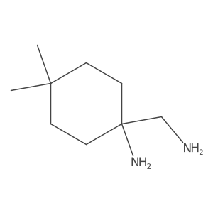 1-(Aminomethyl)-4,4-dimethylcyclohexan-1-amine结构式