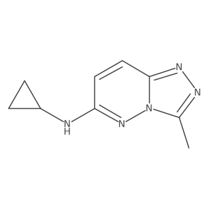 N-cyclopropyl-3-methyl-[1,2,4]triazolo[4,3-b]pyridazin-6-amine结构式