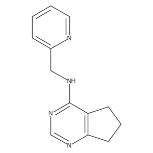 N-(Pyridin-2-ylmethyl)-5H,6H,7H-cyclopenta[D]pyrimidin-4-amine Structure