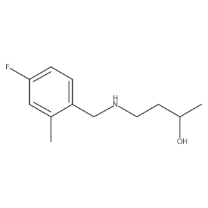 4-{[(4-Fluoro-2-methylphenyl)methyl]amino}butan-2-ol Structure