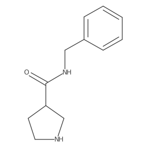 N-benzylpyrrolidine-3-carboxamide结构式