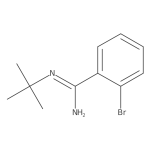 N-tert-Butyl-2-bromobenzenecarboximidamide Structure