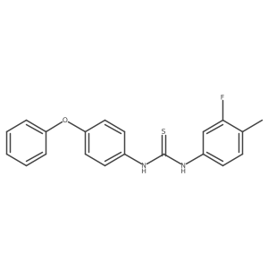 1-(3-Fluoro-4-methylphenyl)-3-(4-phenoxyphenyl)thiourea Structure