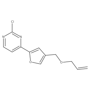 4-(4-Allyloxymethylfuran-2-yl)-2-chloropyrimidine Structure