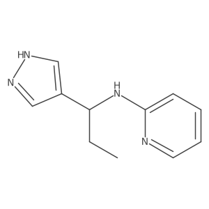N-(1-(1H-Pyrazol-4-yl)propyl)pyridin-2-amine结构式