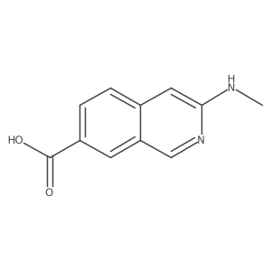 3-(Methylamino)isoquinoline-7-carboxylic acid结构式