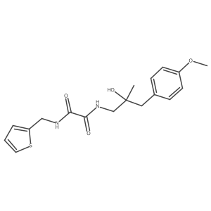 N1-(2-hydroxy-3-(4-methoxyphenyl)-2-methylpropyl)-N2-(thiophen-2-ylmethyl)oxalamide Structure