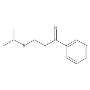 1-Phenyl-3-(propan-2-ylsulfanyl)propan-1-one Structure