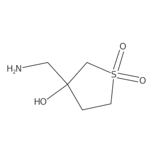 3-(Aminomethyl)-3-hydroxytetrahydrothiophene 1,1-dioxide Structure