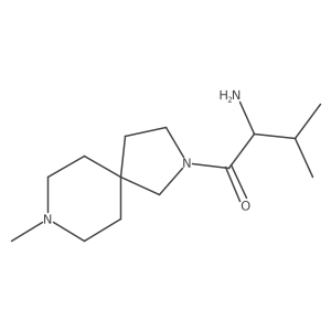 2-Amino-3-methyl-1-(8-methyl-2,8-diazaspiro[4.5]decan-2-yl)butan-1-one Structure