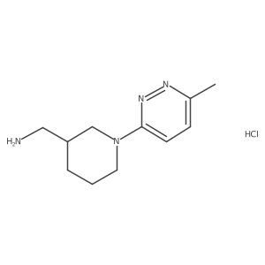 (1-(6-Methylpyridazin-3-yl)piperidin-3-yl)methanamine hydrochloride结构式